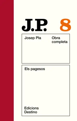 Portada O.C.J.PLA  8 ELS PAGESOS