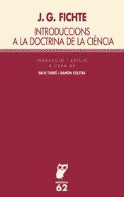 Portada Introduccions a la doctrina de la ciència