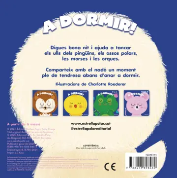 Contraportada A dormir! Els animals polars