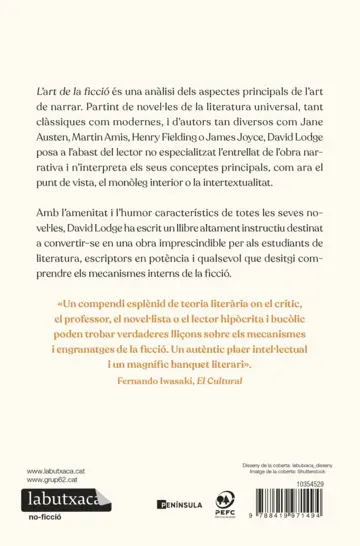 Contraportada L'art de la ficció