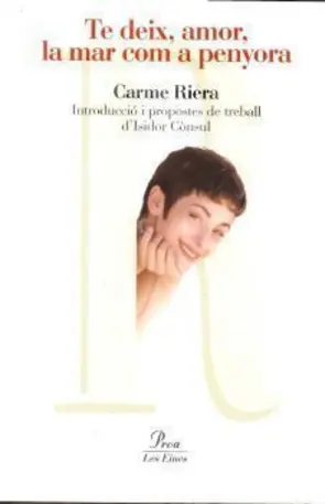 Portada Te deix, amor, la mar com a penyora
