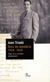 Portada Dies de memòria (1938-1940)