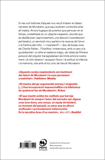 Contraportada Primera persona del singular