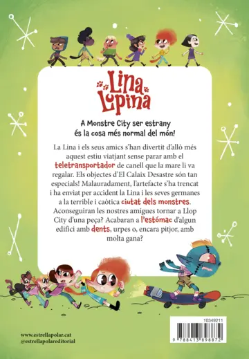 Contraportada Lina Lupina 3. Desventures a Monstre City