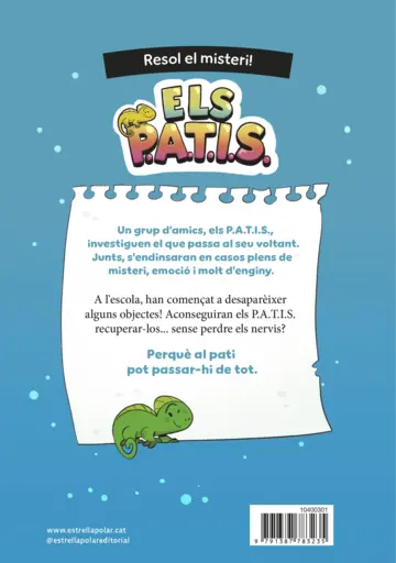 Contraportada Els PATIS 1. El misteri de la carta daurada