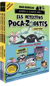 Portada Pack Aprèn a llegir amb... Els detectius Poca-zooltes!  7,8 i 9: En lletra MAJÚS
