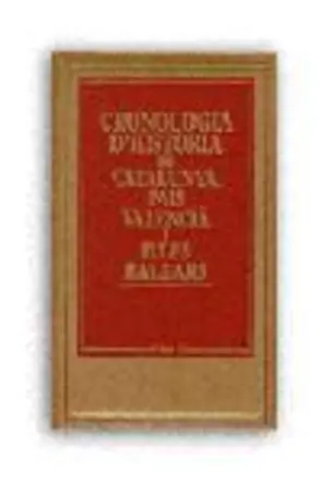 Portada Cronologia d'Història de Catalunya, País Valencià i Illes Balears