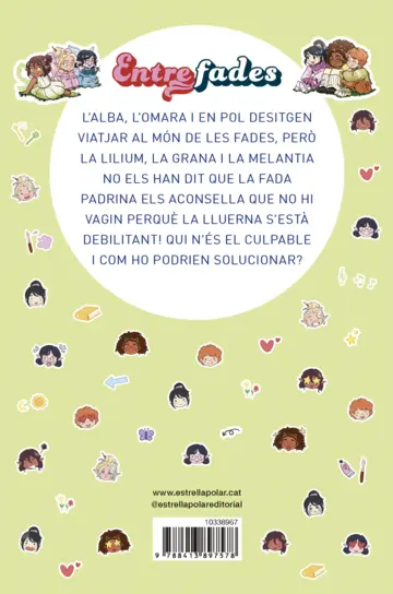 Contraportada Entre fades 3. Un món màgic