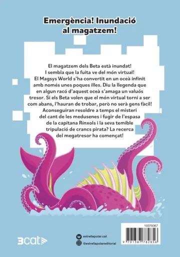 Contraportada Les aventures dels Beta 4. El megatresor