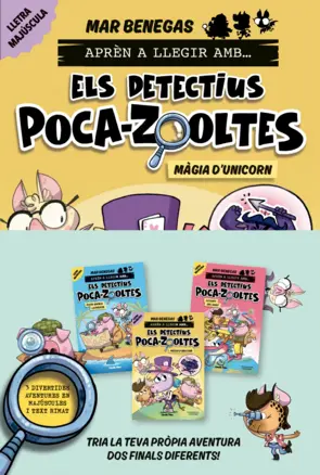 Portada PACK Aprèn a llegir amb... Els detectius Poca-zooltes! 4,5 i 6