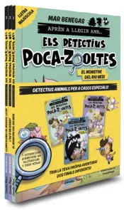 Portada Pack Aprèn a llegir amb... Els detectius Poca-zooltes! 1-3. En lletra MAJÚSCULA
