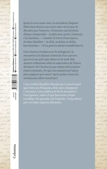 Contraportada L'amor que passa