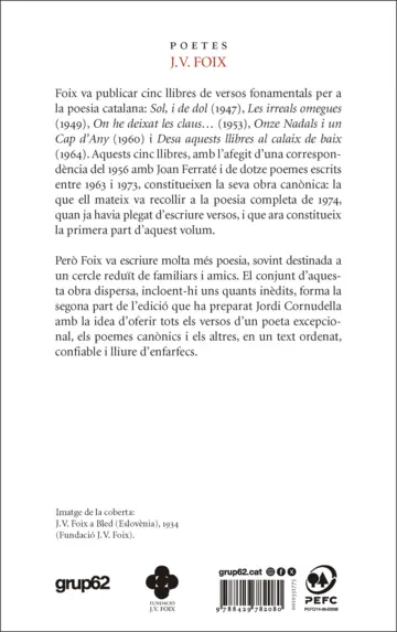 Contraportada Obra poètica en vers