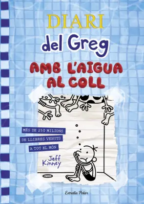 Portada Diari del Greg 15. Amb l'aigua al coll