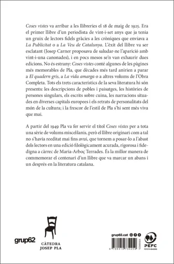 Contraportada Coses vistes