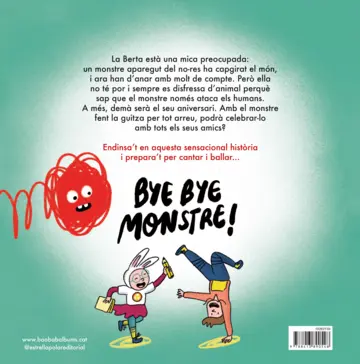 Contraportada Bye bye monstre