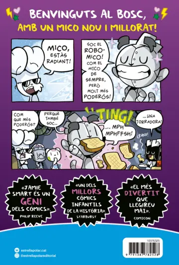 Contraportada Boni vs. Mico 6. Boni vs. Mico i la reble·lió de les màquines