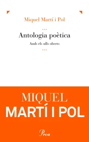 Portada Antologia poètica / Amb els ulls oberts