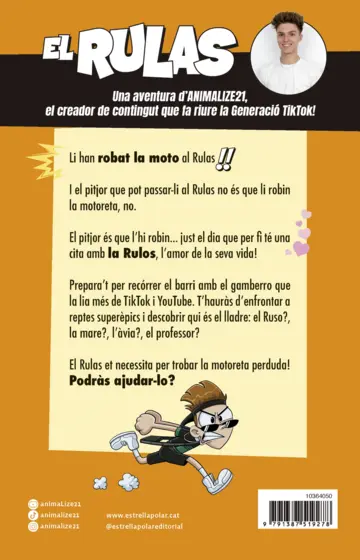 Contraportada El Rulas 1. El Rulas i la motoreta perduda