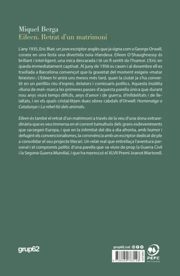 Contraportada Eileen. Retrat d'un matrimoni