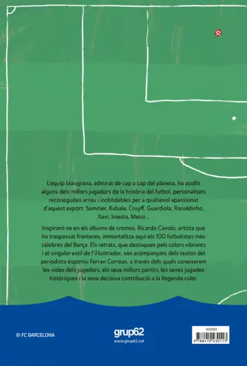 Contraportada Barça. 100 jugadors de llegenda