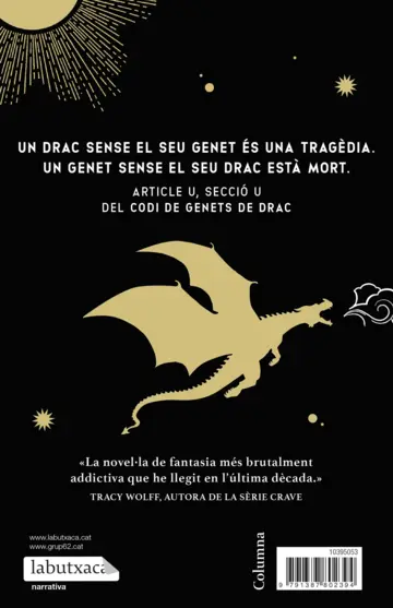 Contraportada Ales de sang. Edició especial limitada amb cantells decorats