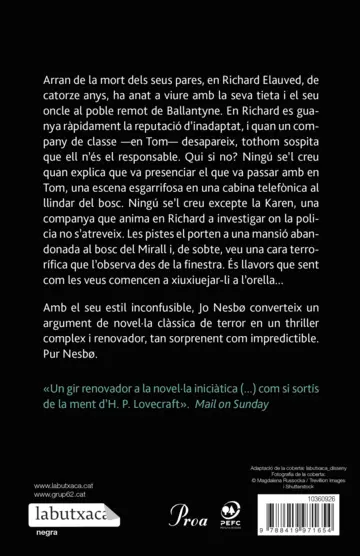 Contraportada La Casa de la Nit