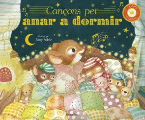 Portada Cançons per anar a dormir. Llibre musical