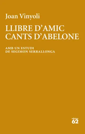 Portada Llibre d'amic/Cants d'Abelone