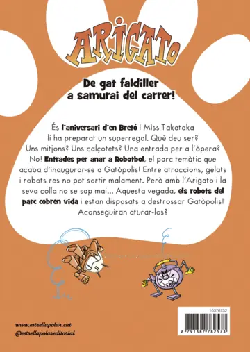 Contraportada Arigato 6. L'atac dels robots