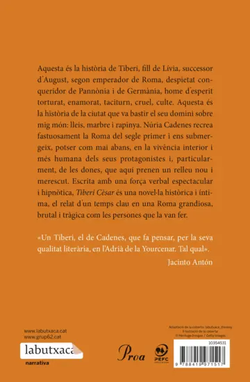 Contraportada Tiberi Cèsar