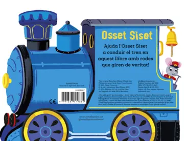 Contraportada Osset Siset. Sobre rodes! Tren