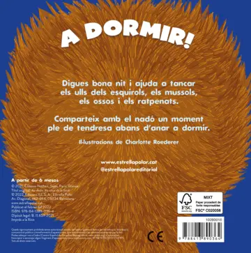 Contraportada A dormir! El bosc