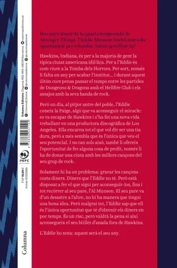 Contraportada Stranger Things: El vol d'Ícar