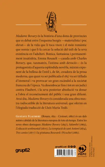 Contraportada Madame Bovary