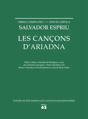 Portada Les cançons d'Ariadna