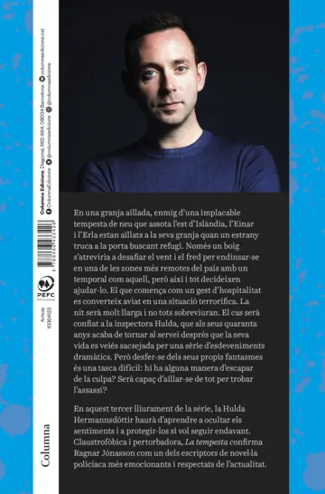 Contraportada La tempesta (Sèrie Inspectora Hulda 3)