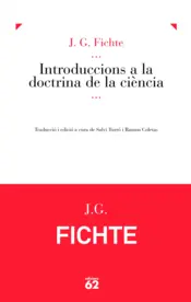Portada Introduccions a la doctrina de la ciència