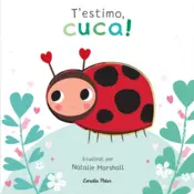 Portada T'estimo, cuca! Llibre de cartró amb troquells