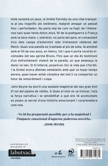 Contraportada Quan el món es va trencar