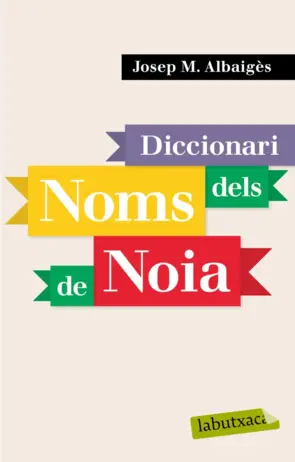 Portada Diccionari dels noms de noia