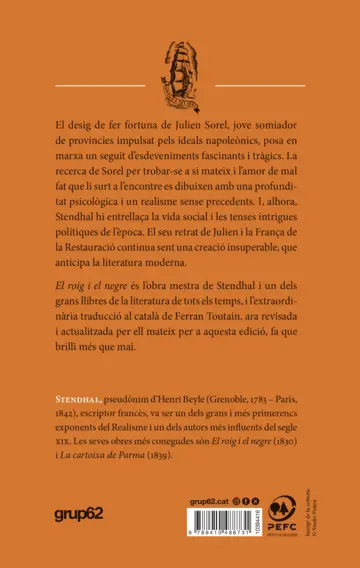 Contraportada El roig i el negre