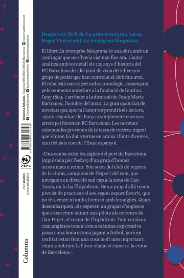 Contraportada La teranyina blaugrana
