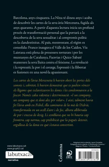 Contraportada Ocell d'aire i de foc