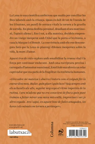 Contraportada Aquest tros de vida