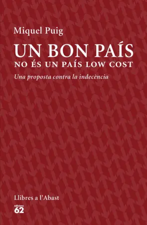 Portada Un bon país no és un país low cost