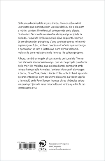 Contraportada Punxa de temps