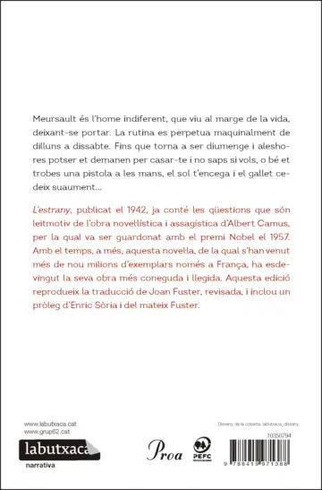 Contraportada L'estrany