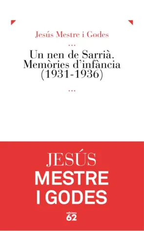 Portada Un nen de Sarrià