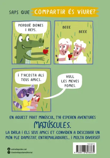 Contraportada Drila Cocodrila 6. Compartir és viure